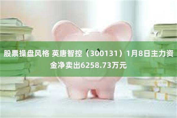 股票操盘风格 英唐智控（300131）1月8日主力资金净卖出6258.73万元