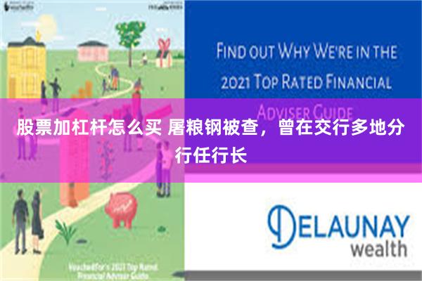 股票加杠杆怎么买 屠粮钢被查，曾在交行多地分行任行长