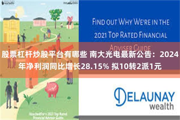 股票杠杆炒股平台有哪些 南大光电最新公告：2024年净利润同比增长28.15% 拟10转2派1元